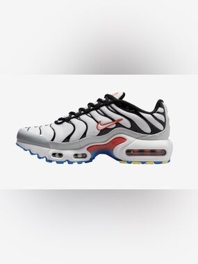 Nike Air Max Plus GS Youth White Athletic Shoes 6Y / Women’s 7.5